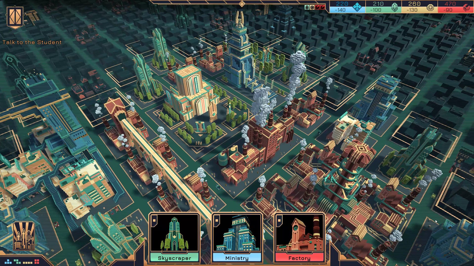 Build a blissful art deco sci-fi city as an AI mayor in Technotopia, out this October