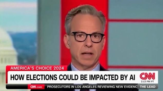 ‘Fake Jake Tapper’ Introduces CNN Segment on A.I